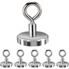 KQWOMA Magnetic Eye Hooks, 12PCS Strong Neodymium Magnet Loop Hooks