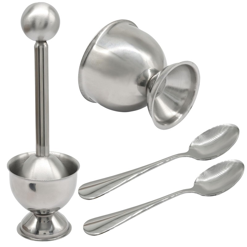 Hordion Egg Cracker Topper Set - 2 Egg Cups, 2