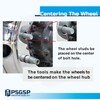 PSGSP Wheel Centering Tool Pair Frosted Chrome with M22x1.5 Internal