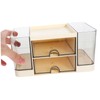 KICHOUSE Elegant Desk Storage Drawers Stationery Organizer Makeup Storage Box
