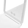 Lighted Makeup Mirror White Rechargeable ABS Housing Adjustable Brightness Portable