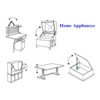 CHICIRIS Recliner Hand Control, 2-Button 5-Pin Electric Sofa Control Switch