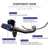 Cold Air Intake System with Heat Shield, Black Powder Coated,
