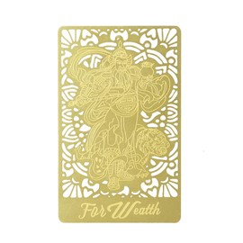 Feng Shui God of Wealth Tiger Lucky Gold Card
