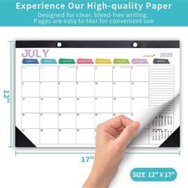 Desk Calendar 2026 Wall Calendars, November 2025 - December 2026 Monthly Planner Paper Office Desktop 17"X 12", Months Planning and Organizing Home, School, Office, Holiday, Vacation