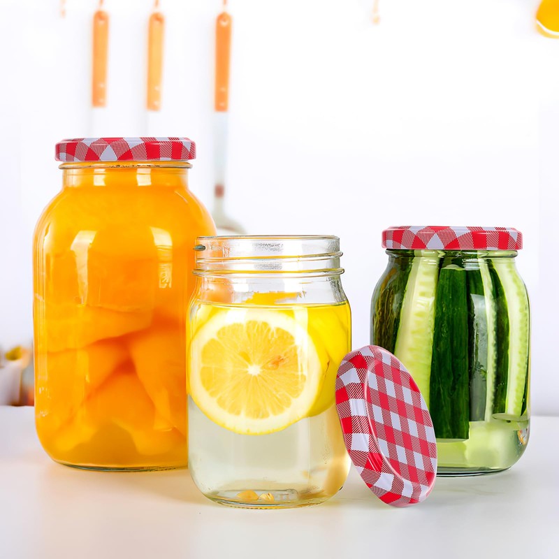 Angoily 40 Pcs 63 mm Mason Jar Lids, Leak Proof