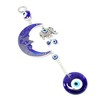 Turkish Blue Evil Eye (Nazar) Moon & Elephant Amulet Wall