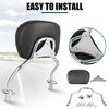 DSISIMO Detachable Passenger Backrest Sissy Bar With Back Rest Pad