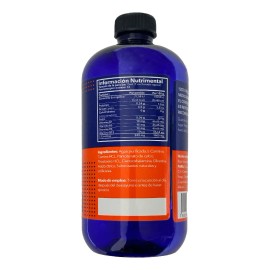 Strom L-carnitina Líquida 480 Ml Con Complejo B 32 Porciones Sabor Naranja
