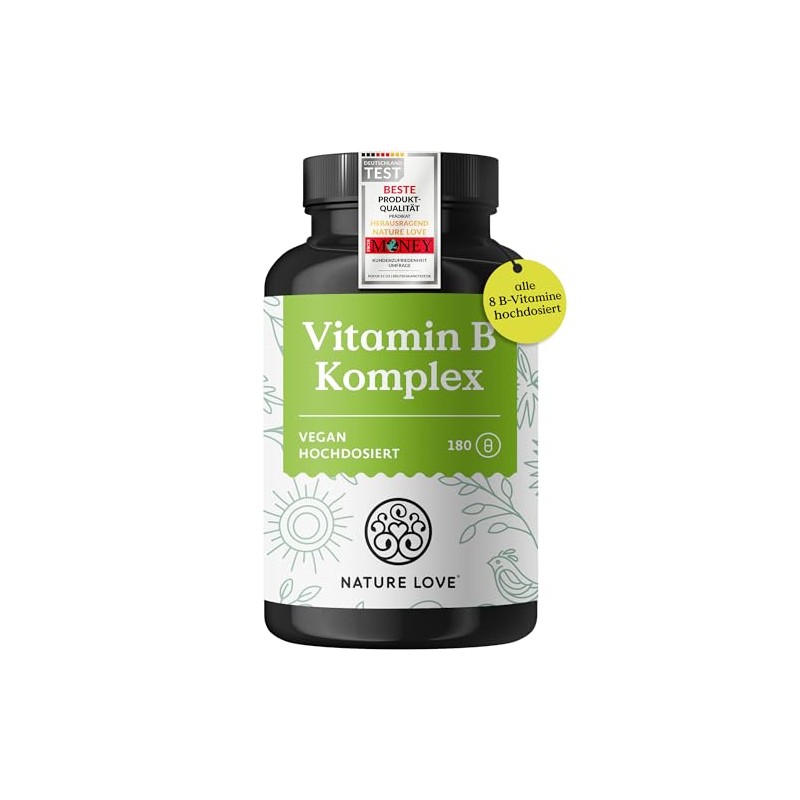 Nature Love® Vitamin B Complex Forte - 180 Capsules (6