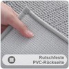 Homaxy Chenille Bathroom Rug, Non-Slip Bath Mat, Washable Bath Mat,