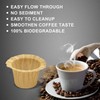 Haetyly 100 Count Natural Paper Filters Compatible with Keurig Single
