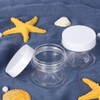 6 Pack 1 oz Plastic Pot Jars Round Clear Leak