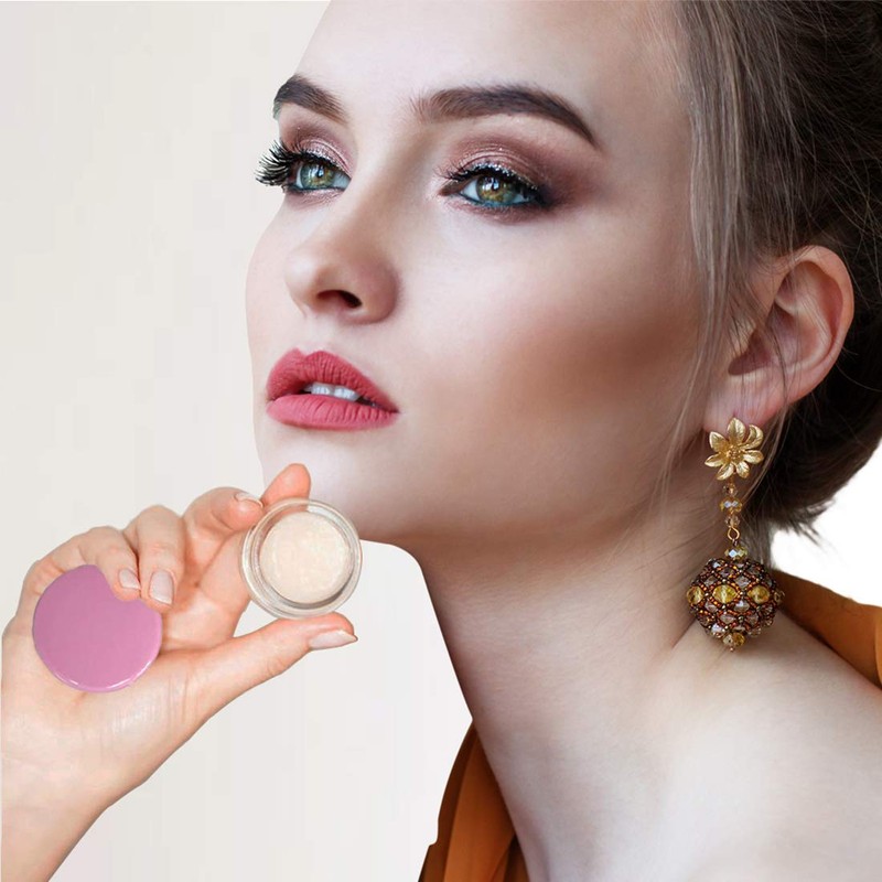 ZEJIA 10 Gram Cosmetic Containers 10pcs Sample Jars with Lids