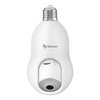 STEREN CCTV-238 Cámara WiFi Robotizada Socket seguidor Movimiento 3MPX, Blanco