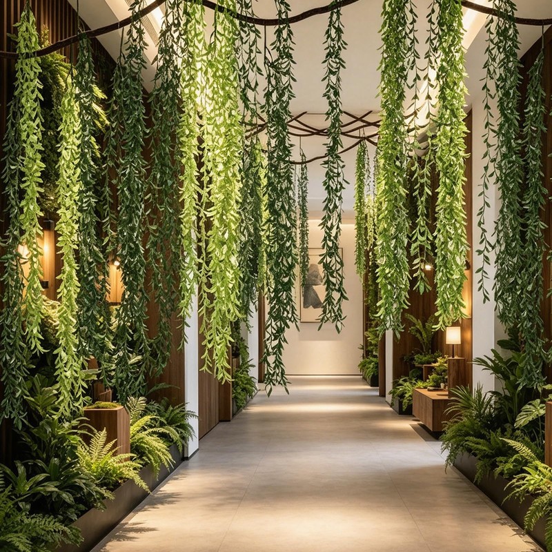 DANHMAO Jungle Theme Decoration Set- 74FT Artificial Hanging Willow Vines