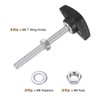 HARFINGTON 8pcs Tee Wing Knobs M6 x 55mm Metric Thread
