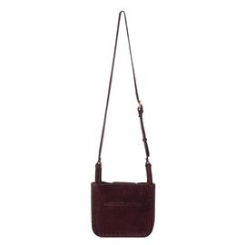 The Sak Los Feliz Small Crossbody Purse - Women's Leather Handbag For Everyday & Travel - Mini HandBag With Adjustable Strap, Mahogany Suede, Small