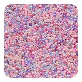 12/0 Mixed Color Tiny Glass Seed Beads Bulk, 2mm Craft Pony Beads for Jewelry Making, 4400 Pcs Friendship Bracelet for Hair Braiding, DIY Necklace Key Chain Home Decor