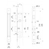 ATTAS Mortice Lock with Profile Cylinder for Swing Gates -