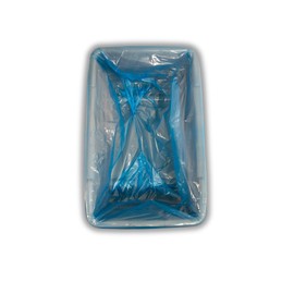 Bearded Butchers 10 Pack Disposable Blue Poly Lug Liners – 1.5 Mil Thick, Fits 50 lb Tote/Lug, Ideal for Meat Processing, Mixing & Transport, 21" x 15" x 22", Easy Cleanup, No Totes Included