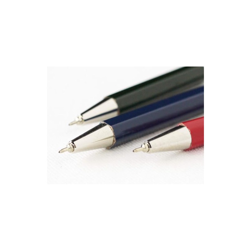 Slip-On Wood Grip Ball Pen L Long Size, Wooden, Pink