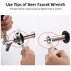 WELLBOM 4-1/8'' Draft Beer Faucet Shank, Beer Tap for Wall