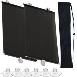 Sonnenschutz Auto Baby,Dancepandas Sonnenschutz Auto Seitenscheibe,mit Flexibler Größeneinstellung und UV-Schutz(2er-Set 40x60 cm),Nverzichtbares Reise-und Baby-Autozubehör