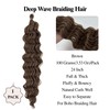 Ash Brown Braiding Hair Pre stretched Synthetic Boho Hair for