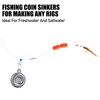 Dr.Fish 10 Pack Fishing Coin Sinkers Disc Sinker Fishing Lead