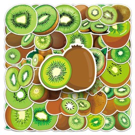 Kiwi Fruit Sticker, 50Pcs Colorful Cartoon Fruit and Vegetable Style Stickers for Kids Teacher Reward School Party Classroom Decoration DIY Crafts Favor Supplies (Kiwi Fruit)