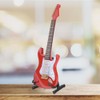 Delicate 18 cm Mini Wooden Electric Guitar Model Ornaments Collection