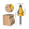 Milling Cutter, 2-Piece 8mm Shank Handrail and Table Edge Router