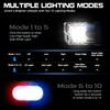 COOZAMING Rechargeable EDC Clip Keychain Flashlight, Pocket Small Mini Flashlights