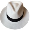 Classic White Men's Wool Felt Godfather Gangster Mobster Gentleman Fedora