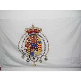AZ FLAG Kingdom of The Two Sicilies 1816 Flag 3' x 5' for a Pole - Italy - Former Italian Flags 90 x 150 cm - Banner 3x5 ft with Hole
