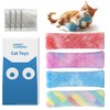 HoneyGuaridan Cat Toys Pillows, 4 Pack, Soft and Durable Crinkle