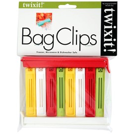 Linden Sweden Twixit! Bag Clips - Set of 10 - Keep Food Fresh, Prevent Spillage - Great for Storage and Organization - Microwave, Freezer and Dishwasher-Safe - BPA-Free