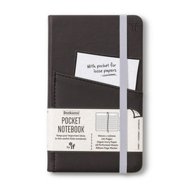 IF Bookaroo 43010 A6 Hardback Notebook with Elastic Closure and Band (A6) 15.5 x 9.5 cm Black