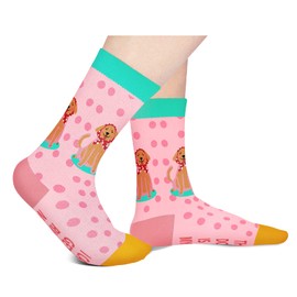 Funny Dog Socks for Women Mum Teen Girls-I Can’t Get Up Right Now The Dog is On My Lap Socks Animal Crazy Silly Cute Sock Mothers Day Easter Christmas Stocking Fillers Gifts for Dog Lovers Girlfriend