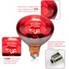 KOHEOPT 150W R40 Infrared Heat Lamp Bulb for Chicken Brooder,