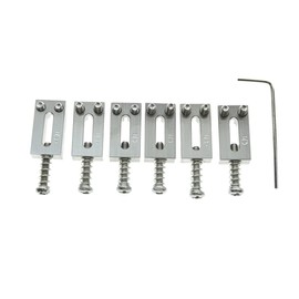 Dopro Upgraded Version Solid Stainless Steel Guitar Bridge Saddles 10.5mm for Stratocaster or Telecaster