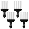 4 PCS Afro Comb Metal Metal Hair Pick, Afro Pick