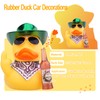 CoFuBcad Finger Rubber Duck Car Dashboard Decorations Duck Car Ornaments