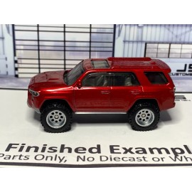 Hot Wheels Matchbox Toyota 4-Runner - Lifting Base  - Opt running board colors - JS Customs - Black w/Silver - Lifting Base - 4Runner MBX Toyota