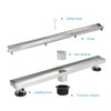 Elefloom Linear Shower Drain, 32 inch Drain with Tile Insert