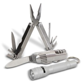 Multiherramientas kit multiusos navaja con lámpara 3 en 1