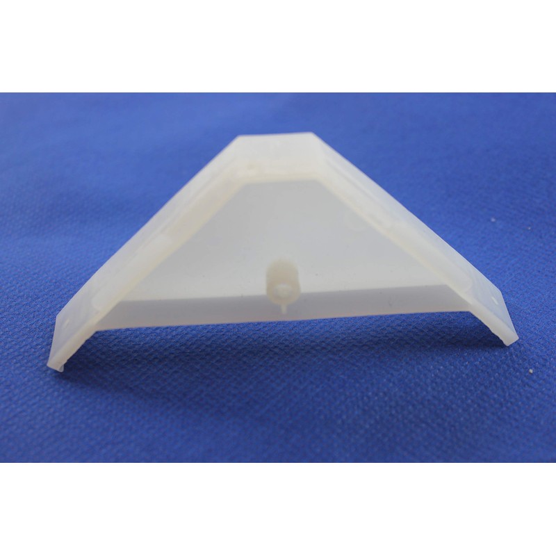 Berta 20-Pack, 90 Degree Cabinet Triangle Bracket, Plastic White Corner