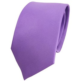 Slim TigerTie, Designer Satin Tie, Plain, in Various Colours. -