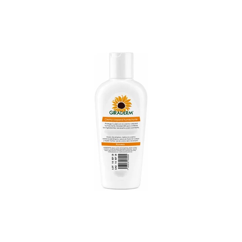 Crema Corporal Con Romero Natural Premium 250 Ml